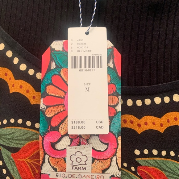 Farm Rio x Anthropologie Mock Neck Mini dress - Picture 4 of 5